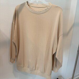 Beige Crewneck Sweatshirt – Size Medium